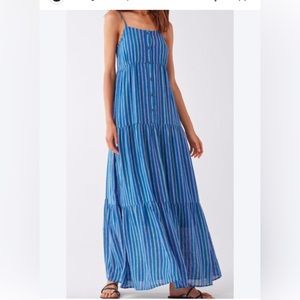 Splendid Promenade Linen Maxi Dress. Size Small.